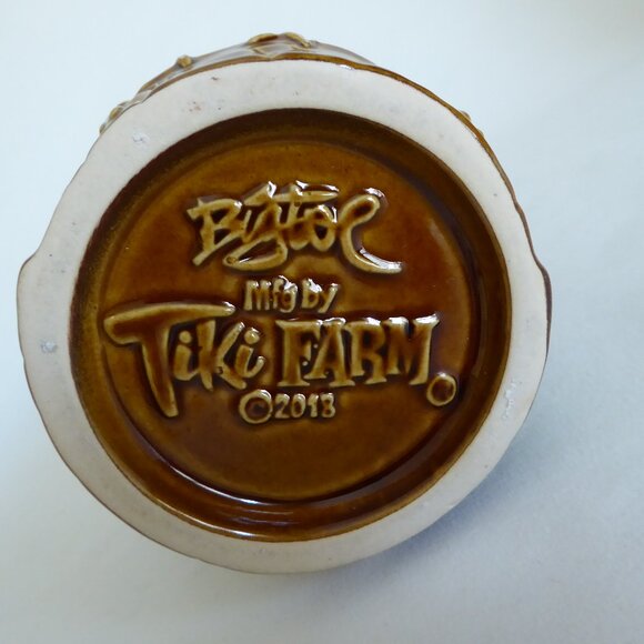 NEW 2018 SIGNED SHRUNKEN FRED FLINTSTONE FLINTSTONE'S BIG TOE CERAMIC TIKI MUG - Picture 12 of 12